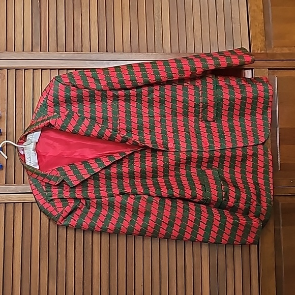 Dec. 25 Other - NWOT Christmas Blazer Dec. 25th ugly X-Mas jacket men XL red and green lined